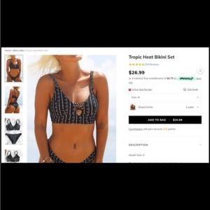 Bikini Heat Tropic Set- size m
